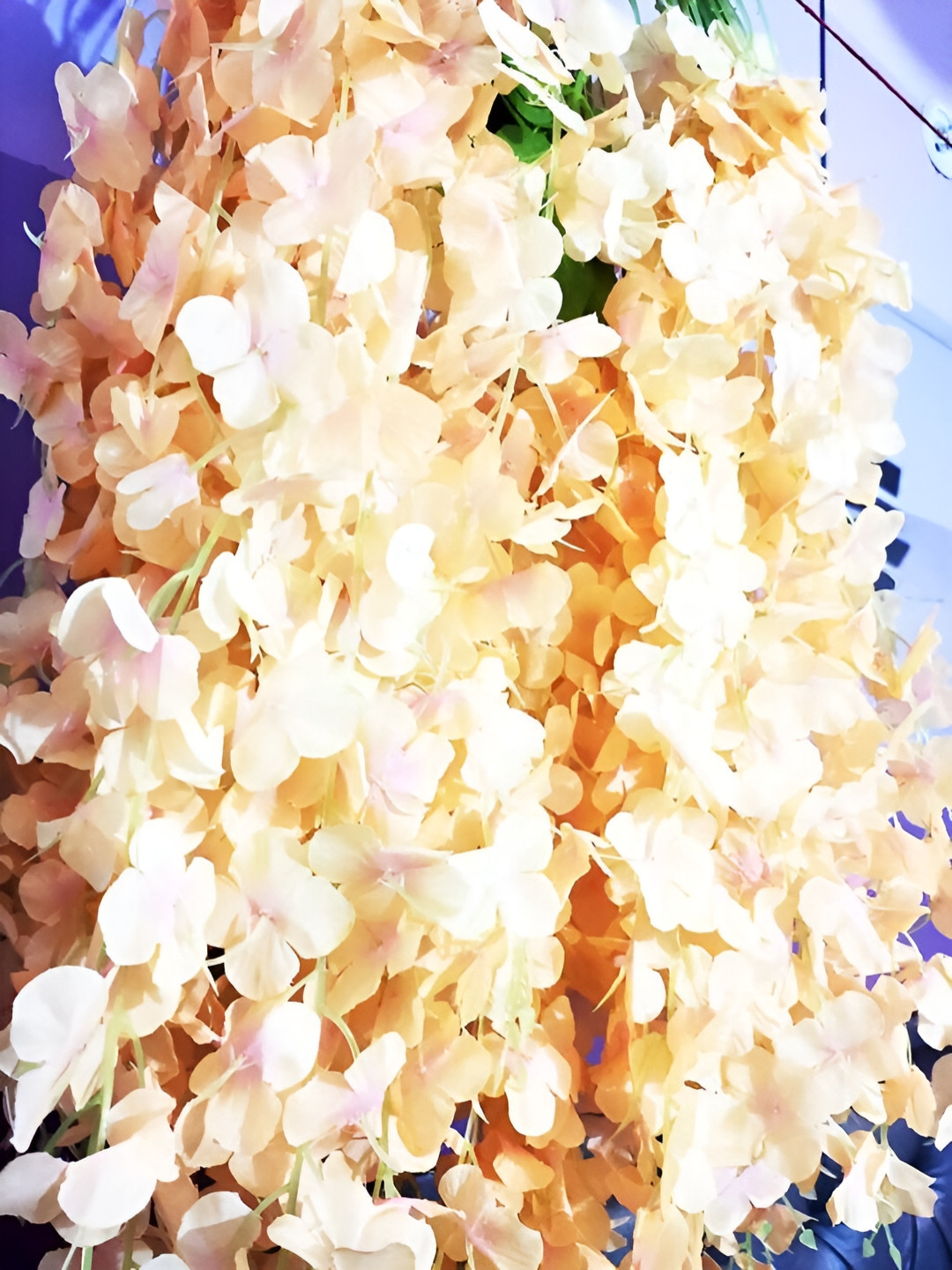 

WELL ART GALLERY Beige 10 Pieces Hanging Blossom Artificial Flower
