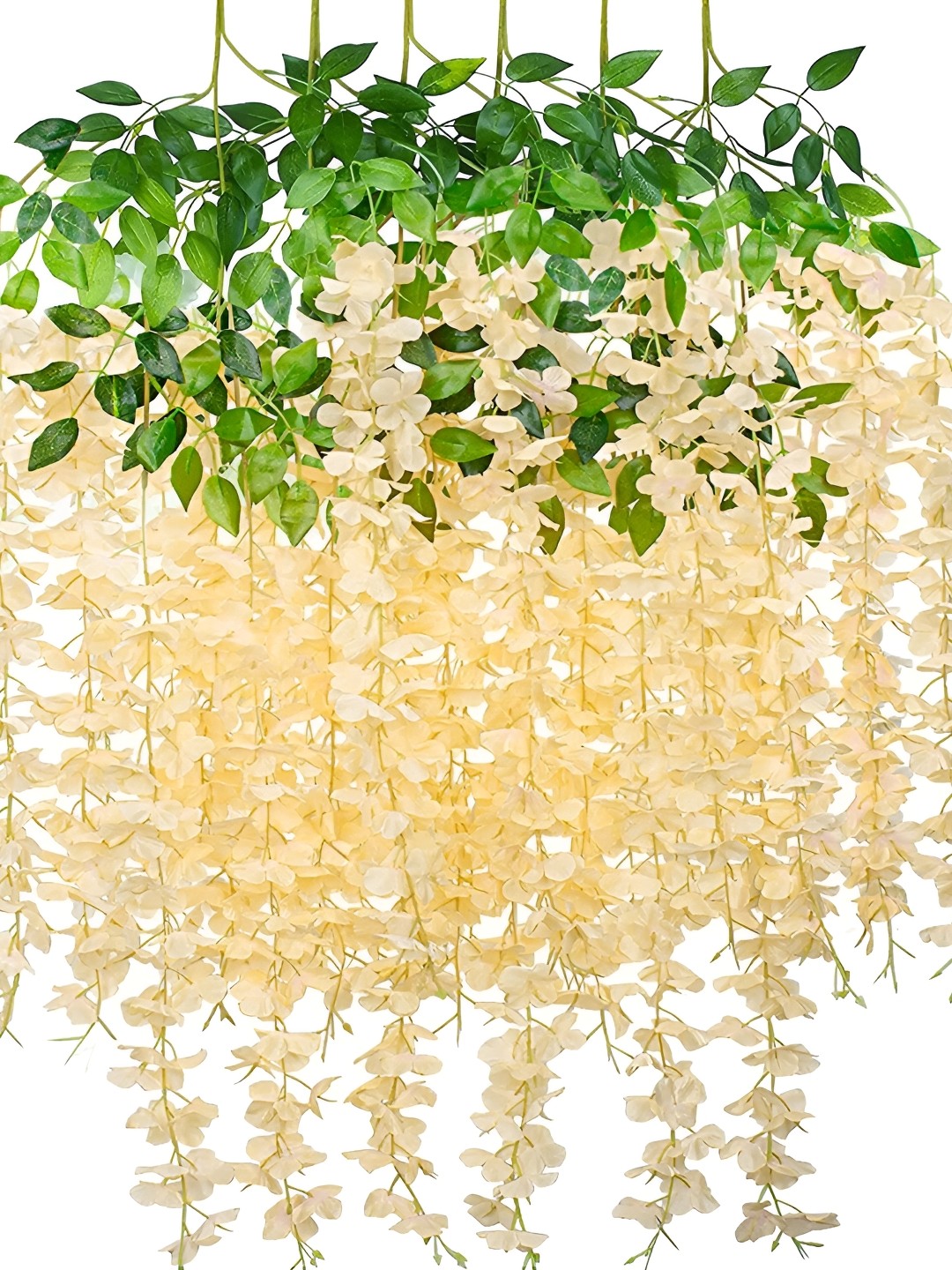 

WELL ART GALLERY Brown and Green 10 Pieces Hanging Blossom Artificial Flower