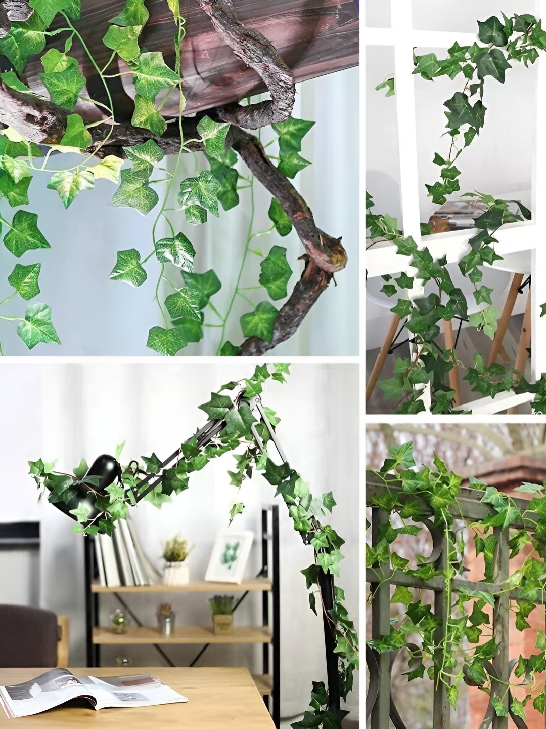 

WELL ART GALLERY Green & Brown 6 Pieces Money Artificial Plants