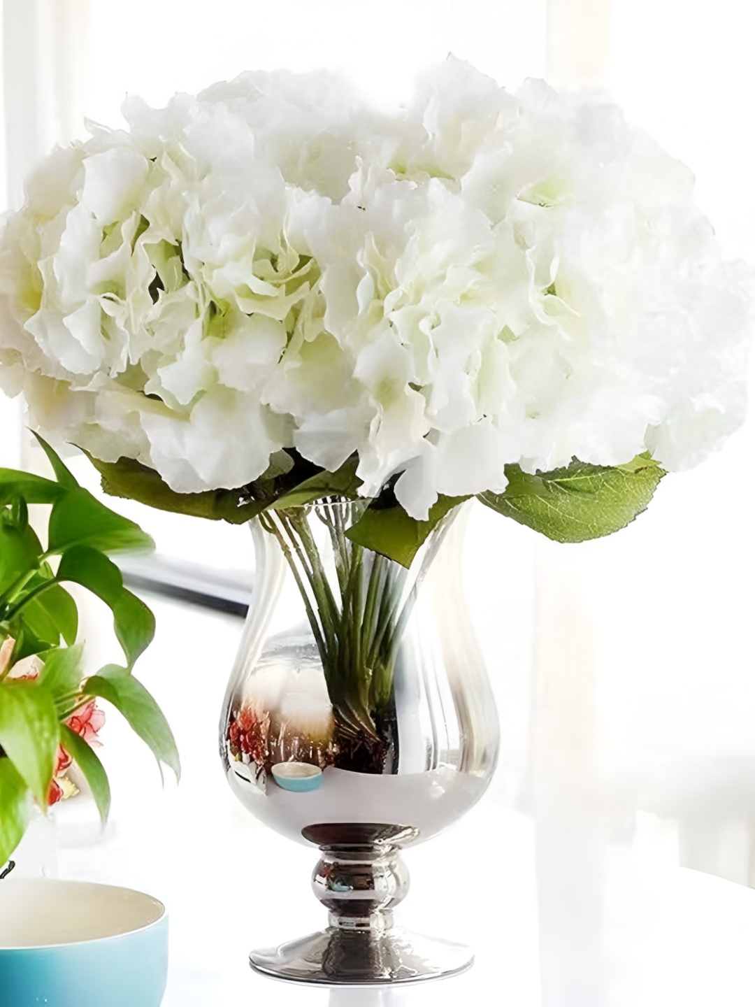 

WELL ART GALLERY White Hydrangea Artificial Flower