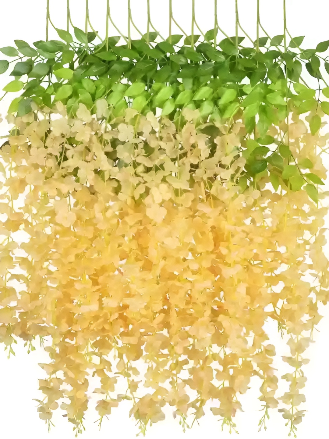 

WELL ART GALLERY Beige 10 Pieces Hanging Blossom Artificial Flower