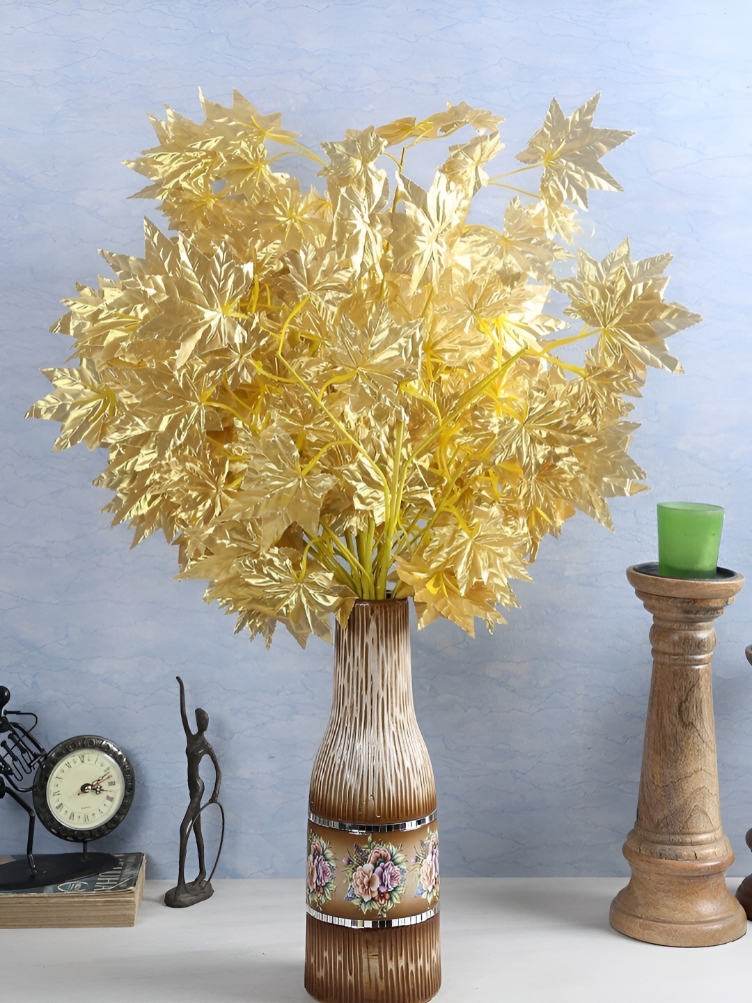 

WELL ART GALLERY Gold-Toned 4 Pieces Maple Artificial Plant