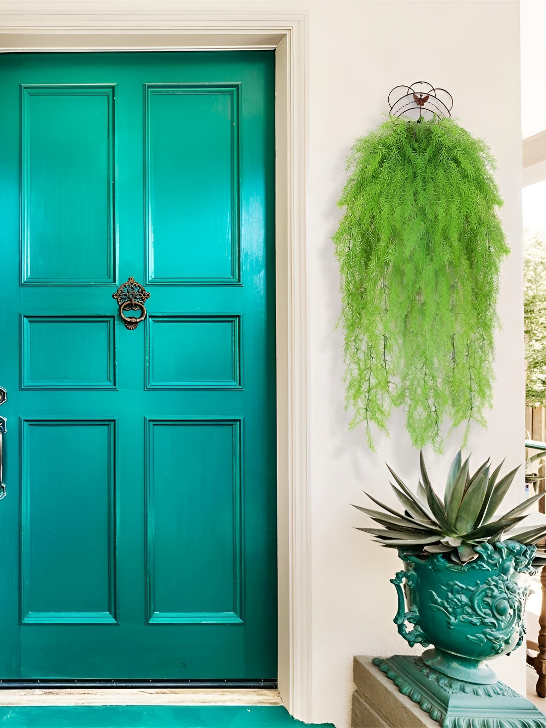 

WELL ART GALLERY Green Artificial Plant