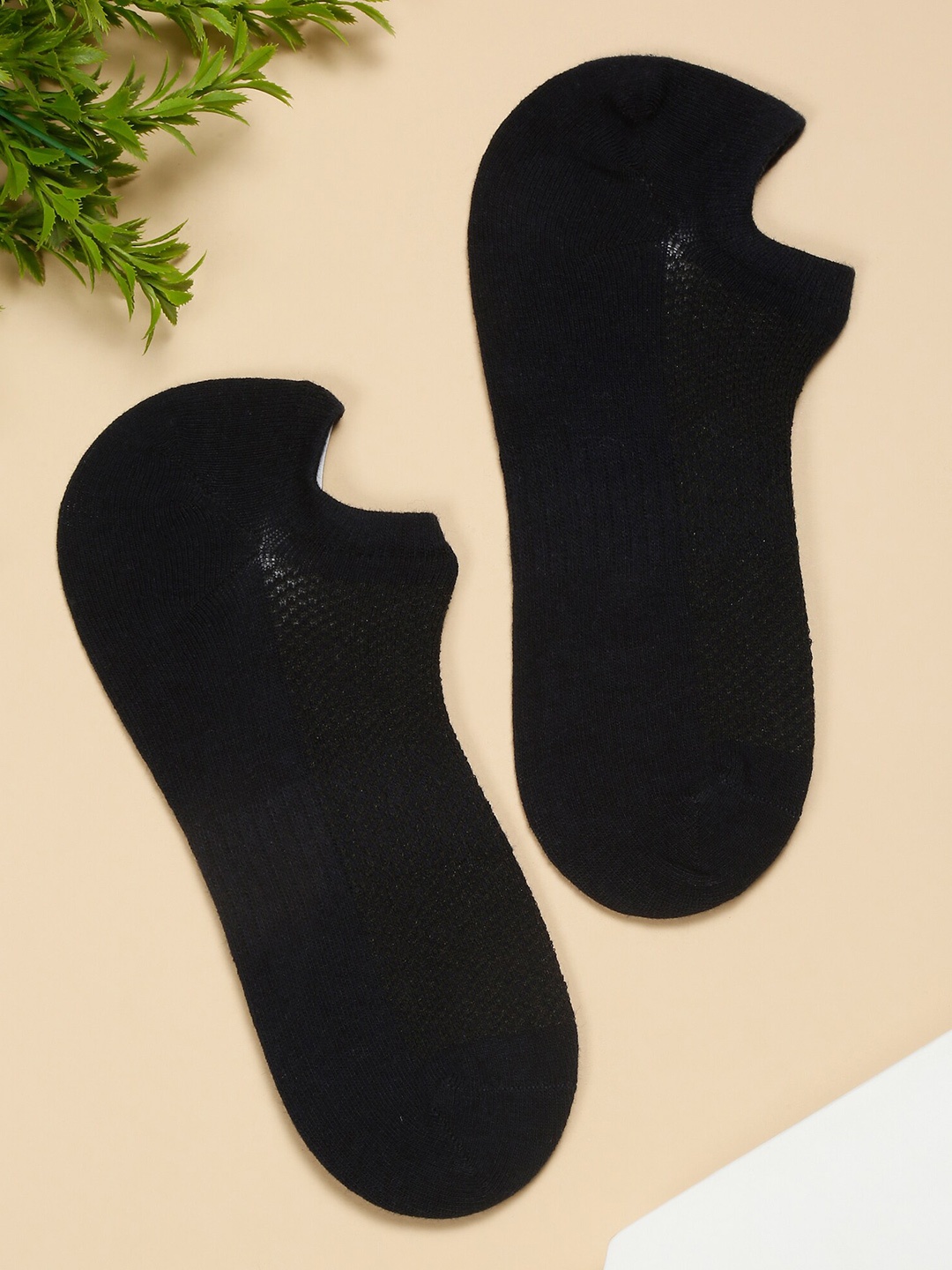 

Cantabil Men Pack Of 5 Cotton Ankle-Length Socks, Navy blue