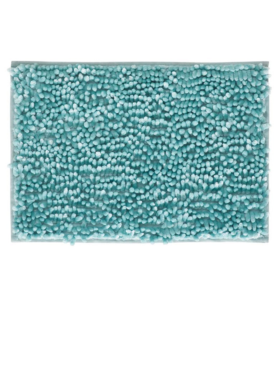 

Villedomo Teal Microfiber Anti-Skid Bath Rugs