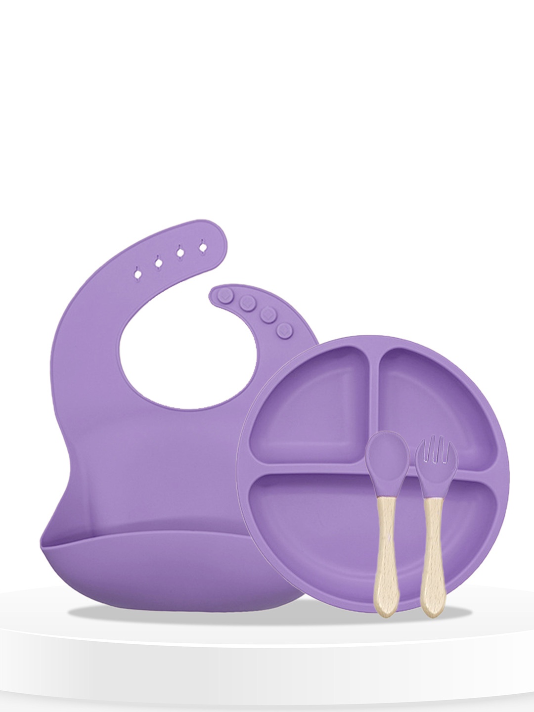 

BAESD Infants 4-Pcs Dinner Set, Purple