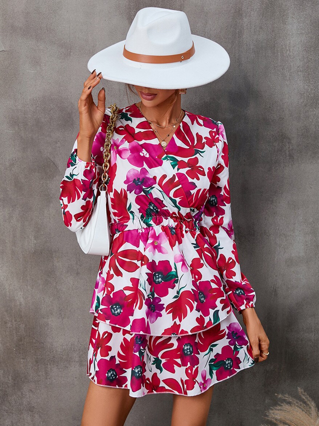 

StyleCast Red Floral Print Fit & Flare Dress