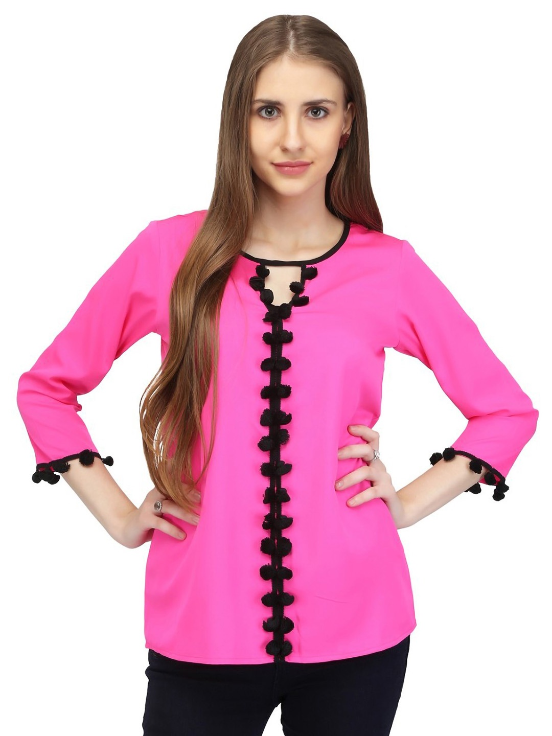 

Karmic Vision Crepe Kaftan Top, Pink