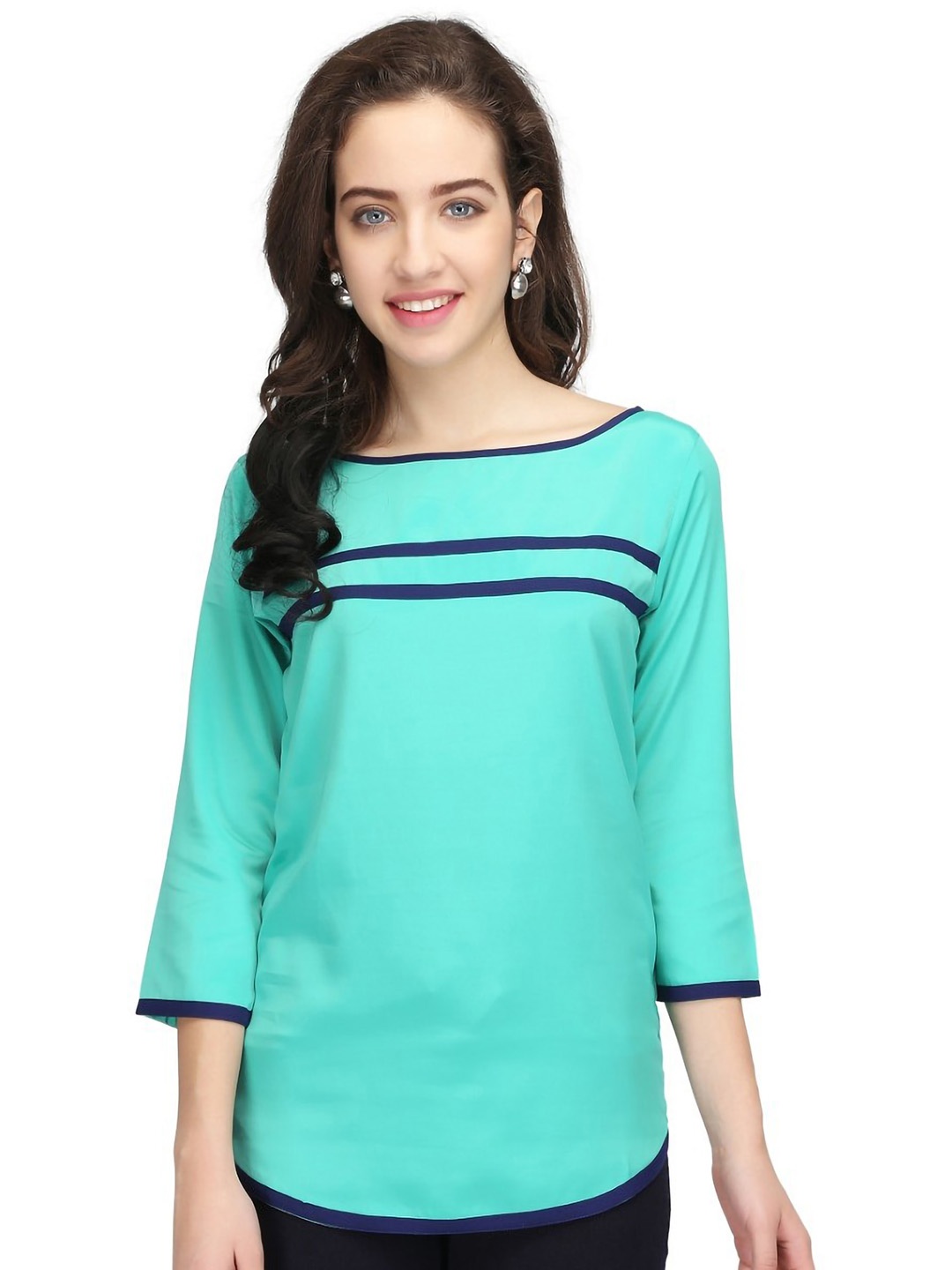 

Karmic Vision Crepe Top, Green
