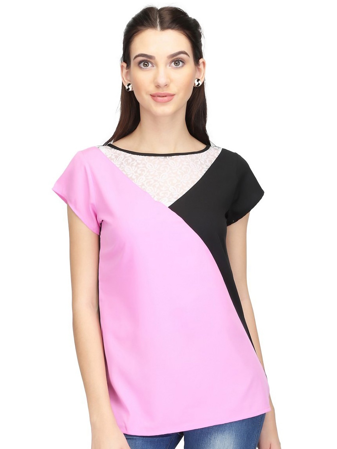 

Karmic Vision Crepe Top, Pink