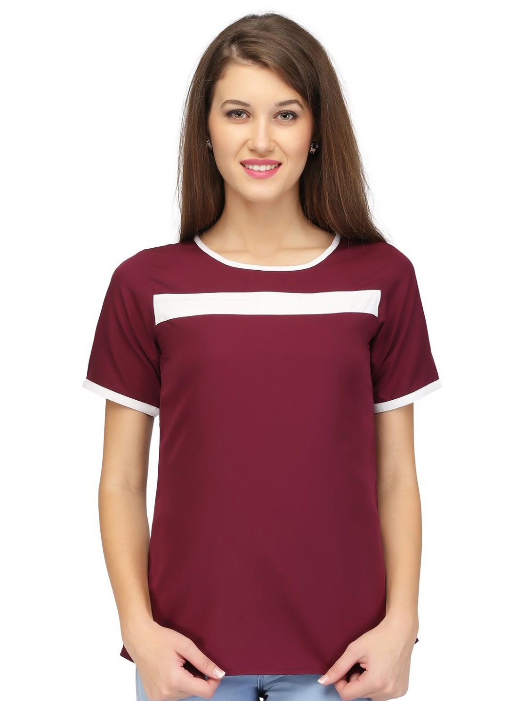 

Karmic Vision Crepe Top, Brown