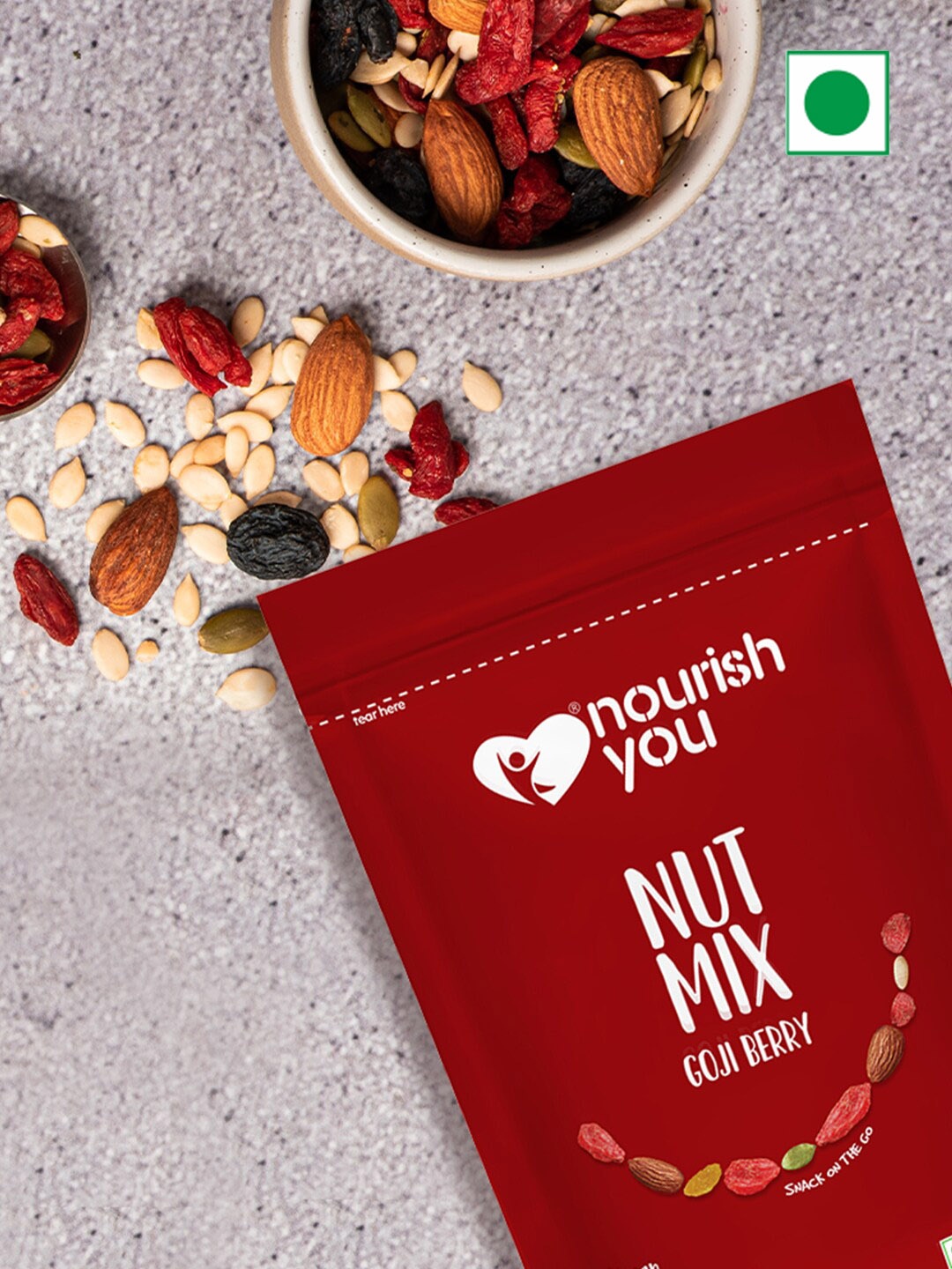 

Nourish You Gojiberry Nuts & Seeds Trail Mix - 250g, Red