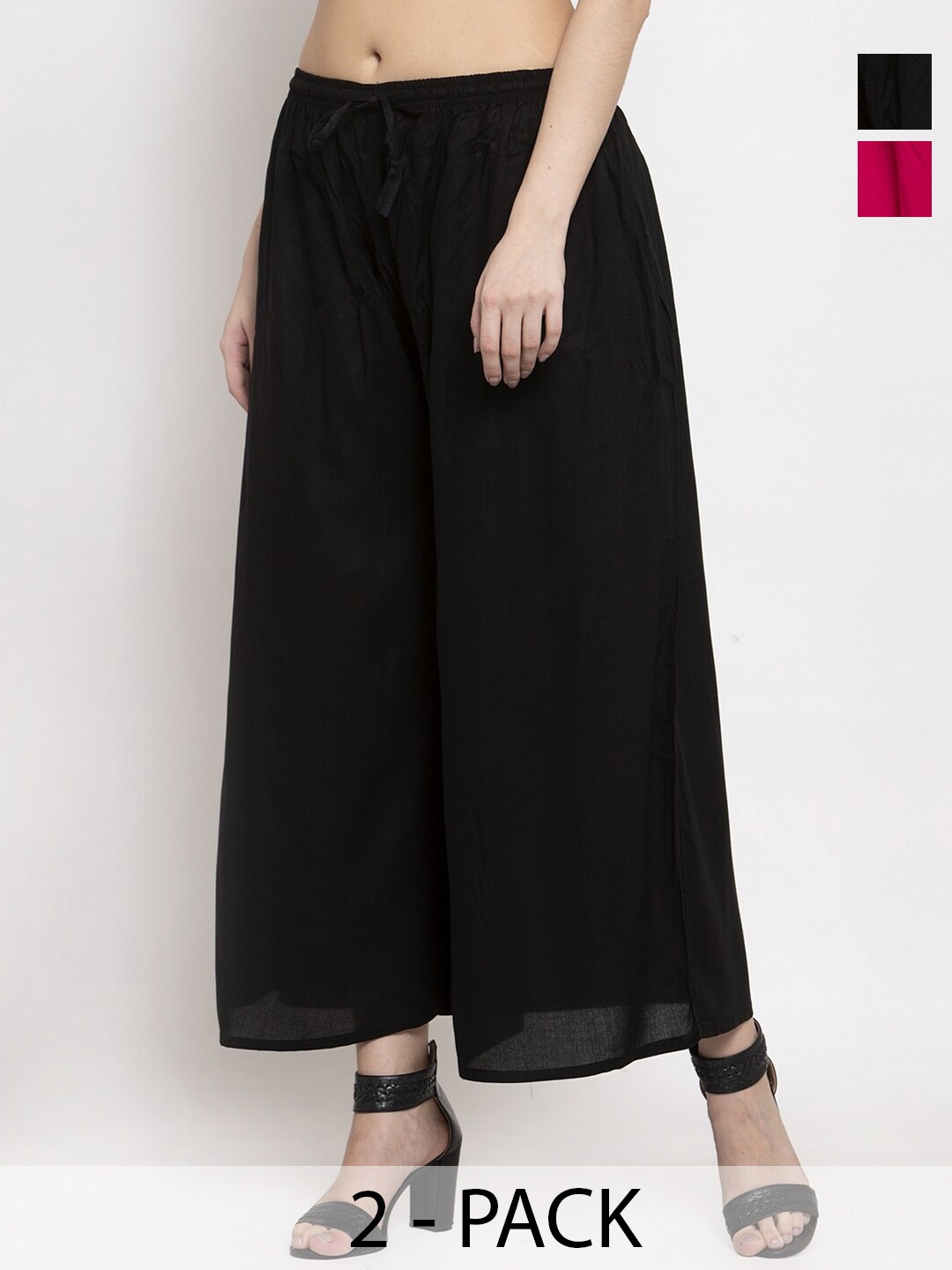 

Miaz Lifestyle Women Palazzos, Black