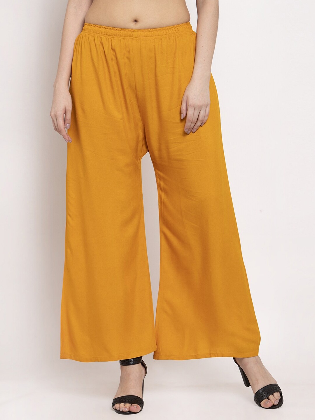 

Miaz Lifestyle Women Palazzos, Mustard