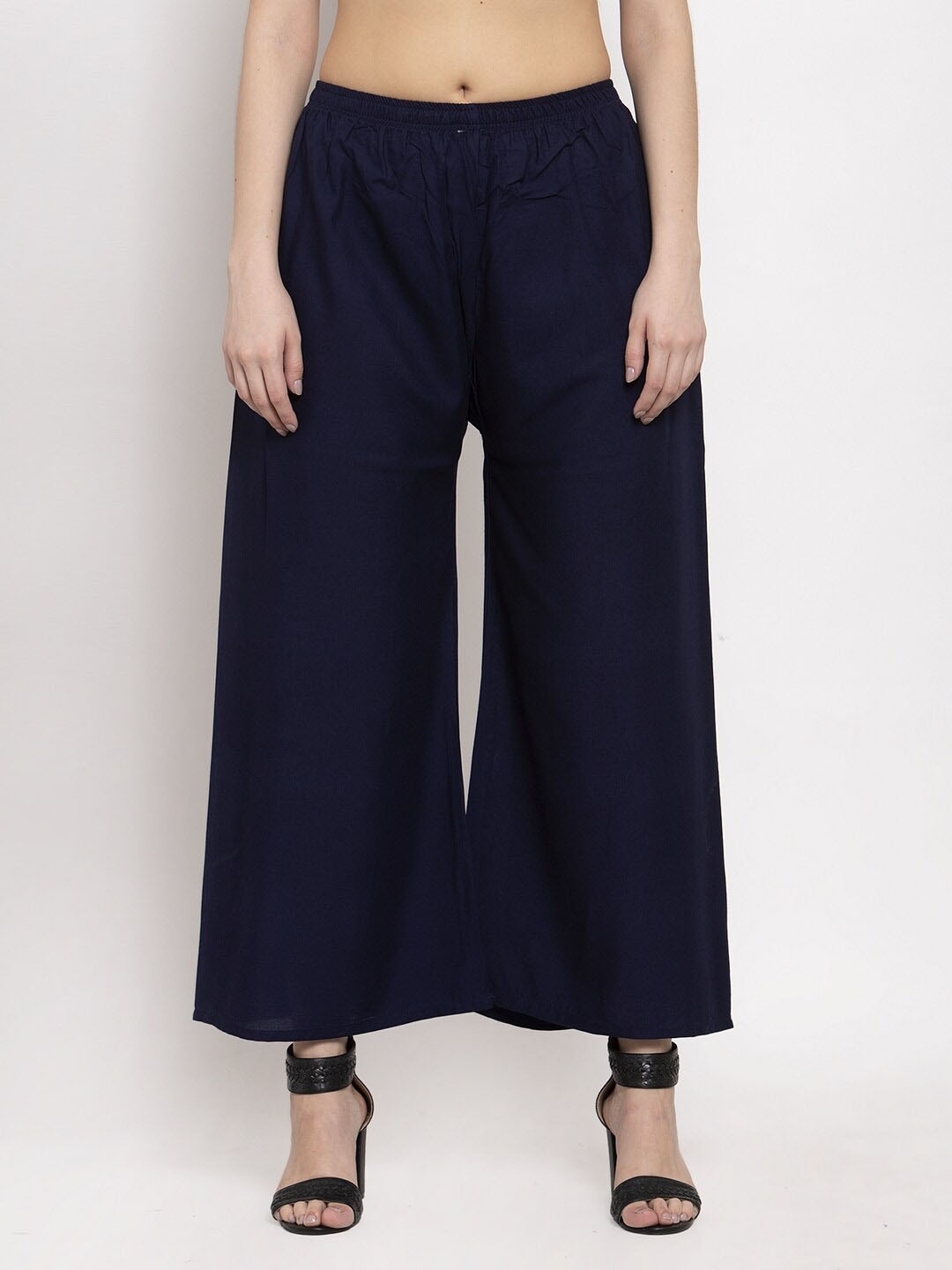 

Miaz Lifestyle Women Palazzos, Navy blue