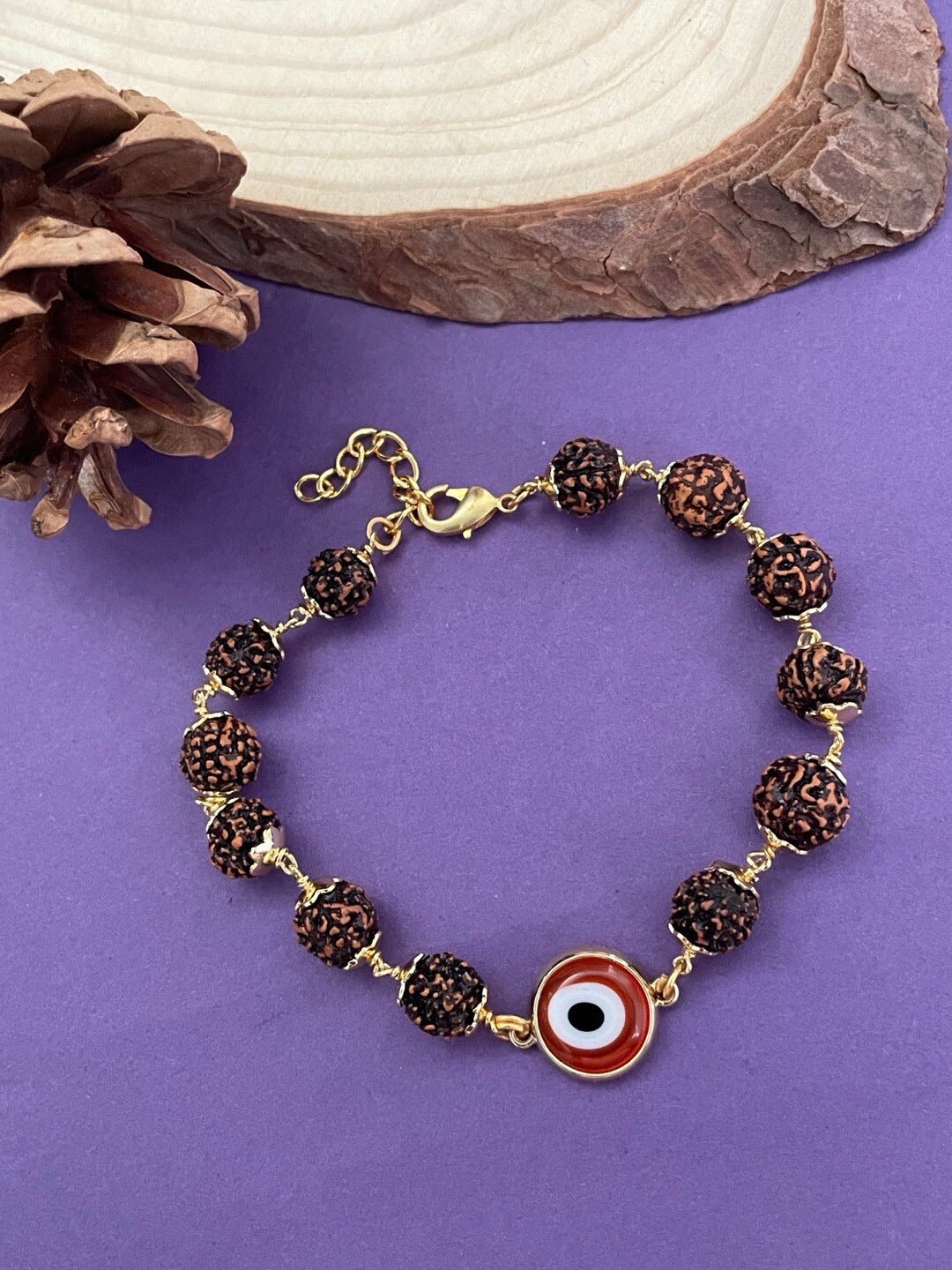 

Digital Dress Room Women Brass Gold-Plated Charm Bracelet