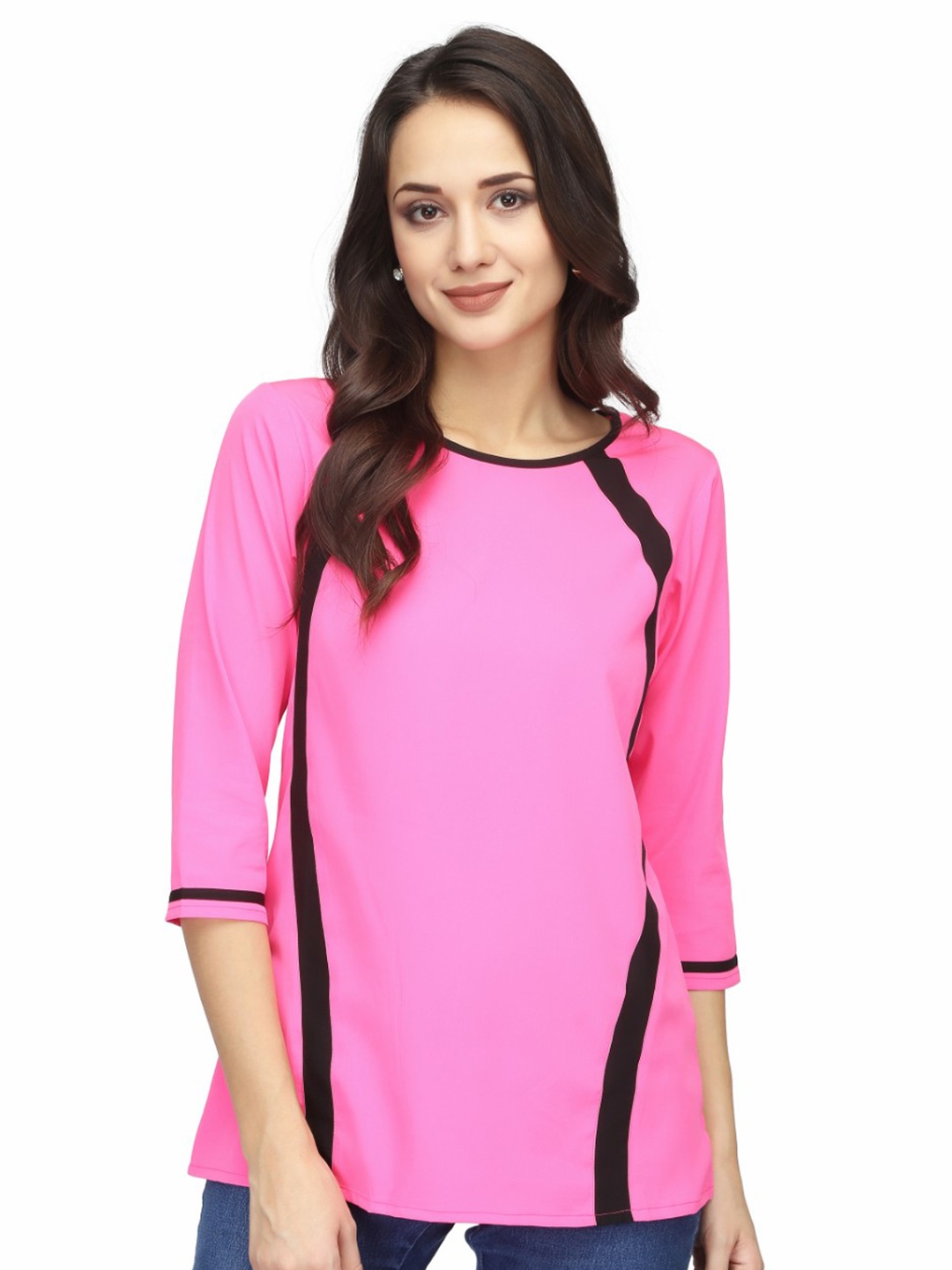 

Karmic Vision Round Neck Top, Pink