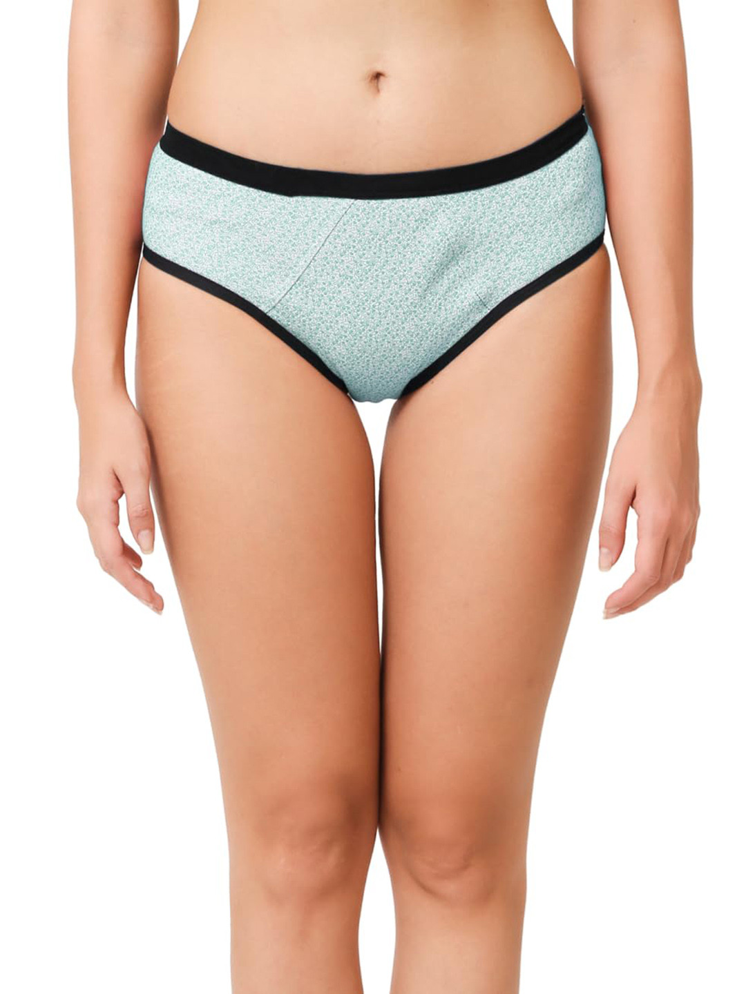 

CareDone Cotton Reusable Leak-Proof Period Briefs- GGGreenPrintedPeriodPanty-(XXS), Green