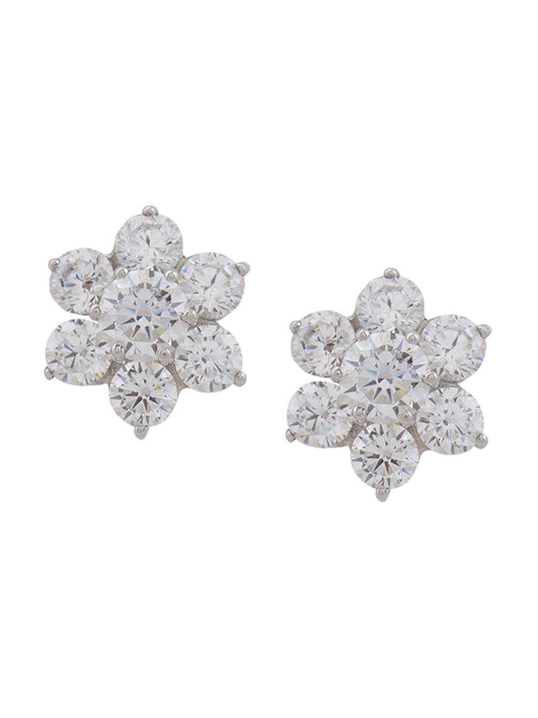 

Silverwala Contemporary Studs Earrings, Silver