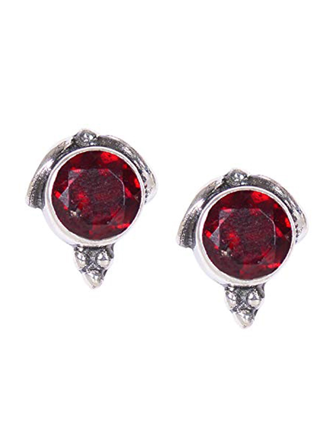 

Silverwala Contemporary Studs Earrings, Silver