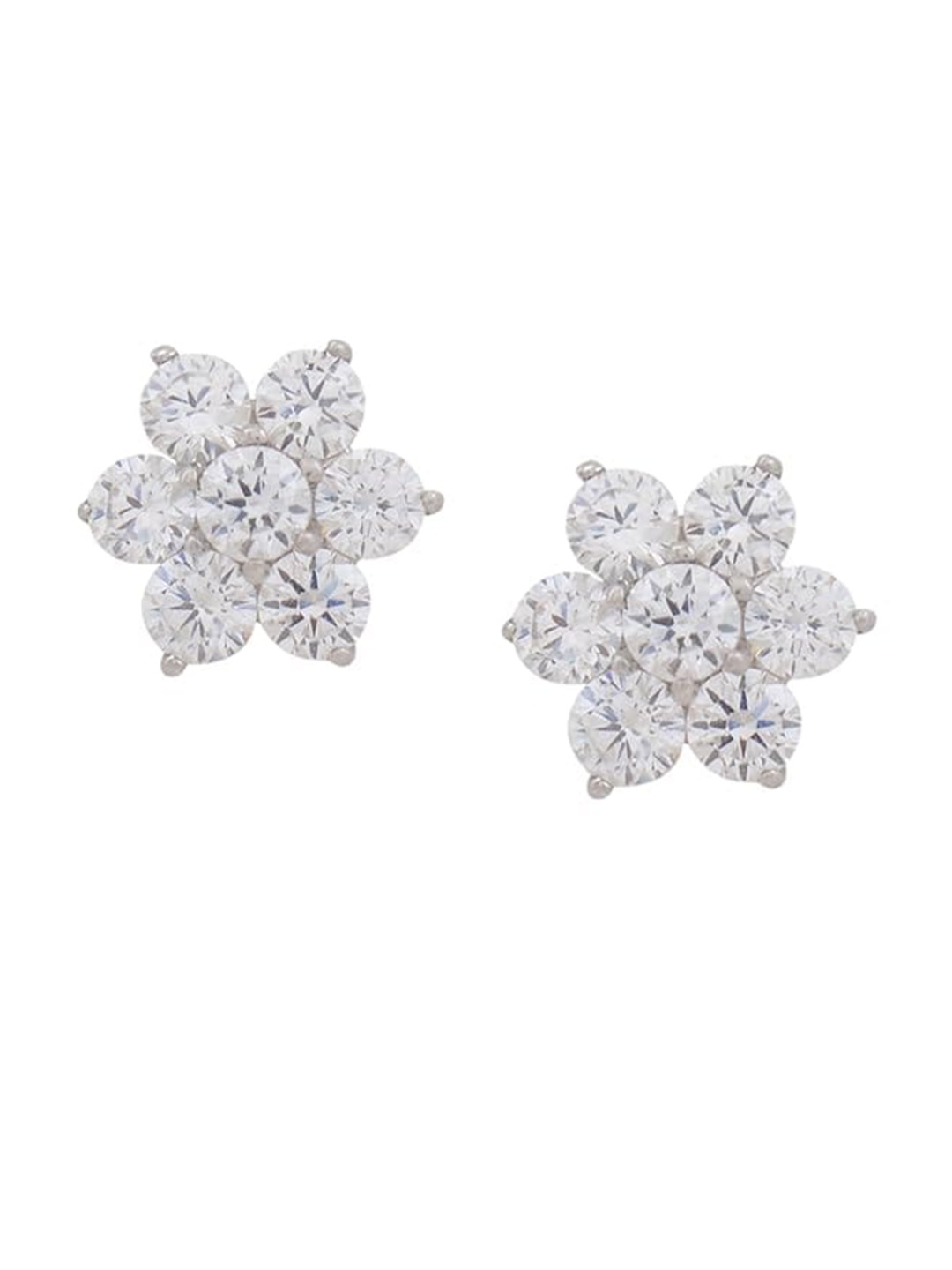 

Silverwala Contemporary Studs Earrings, Silver