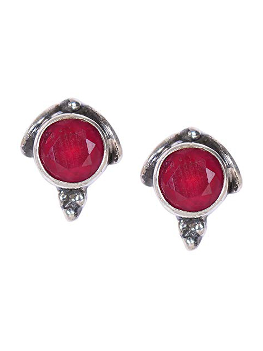 

Silverwala Contemporary Studs Earrings, Silver