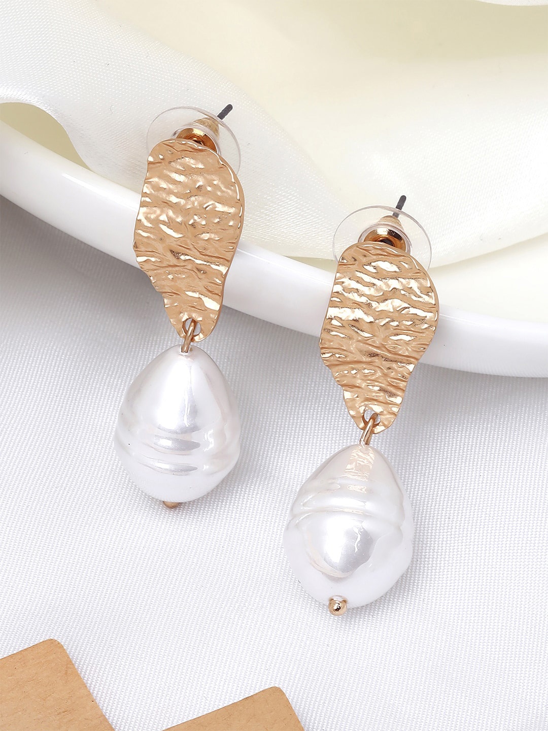 

JOKER & WITCH Contemporary Drop Earrings, Gold
