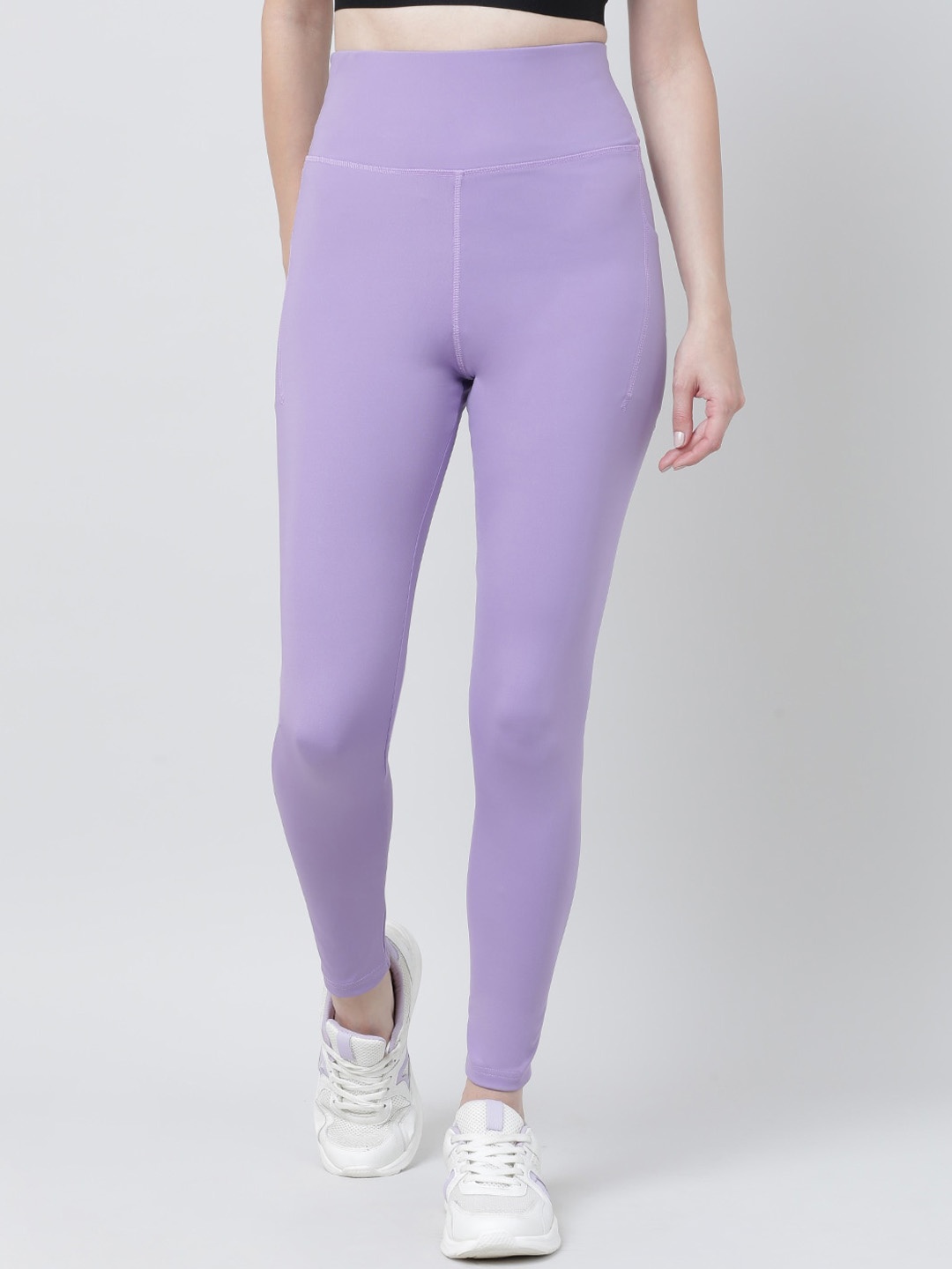 

Lovable Sport Women High Rise Ankle-Length Yoga Tights, Purple