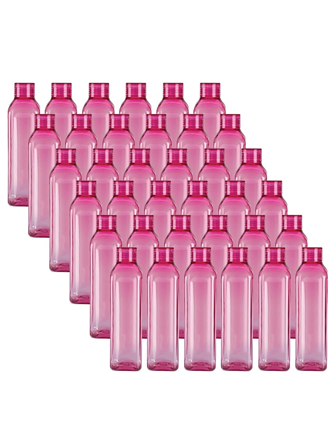 

Kuber Industries Pink Set of 6 Plastic Solid Water Bottle