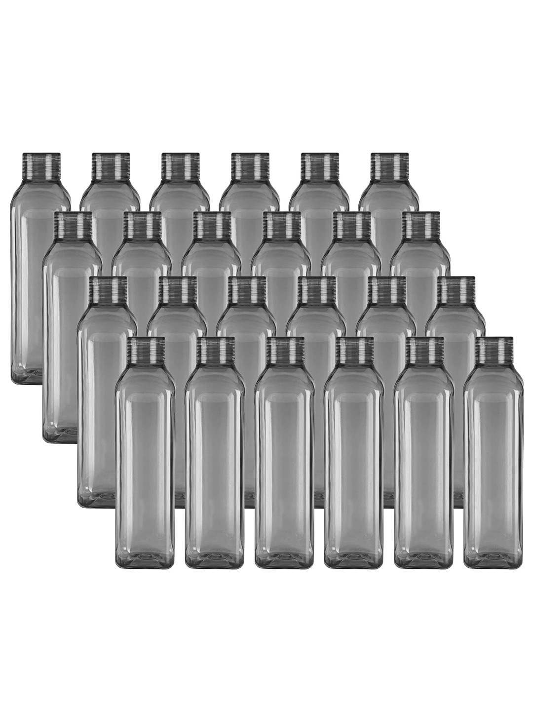 

Kuber Industries Grey 24pcs Plastic Solid Water Bottle