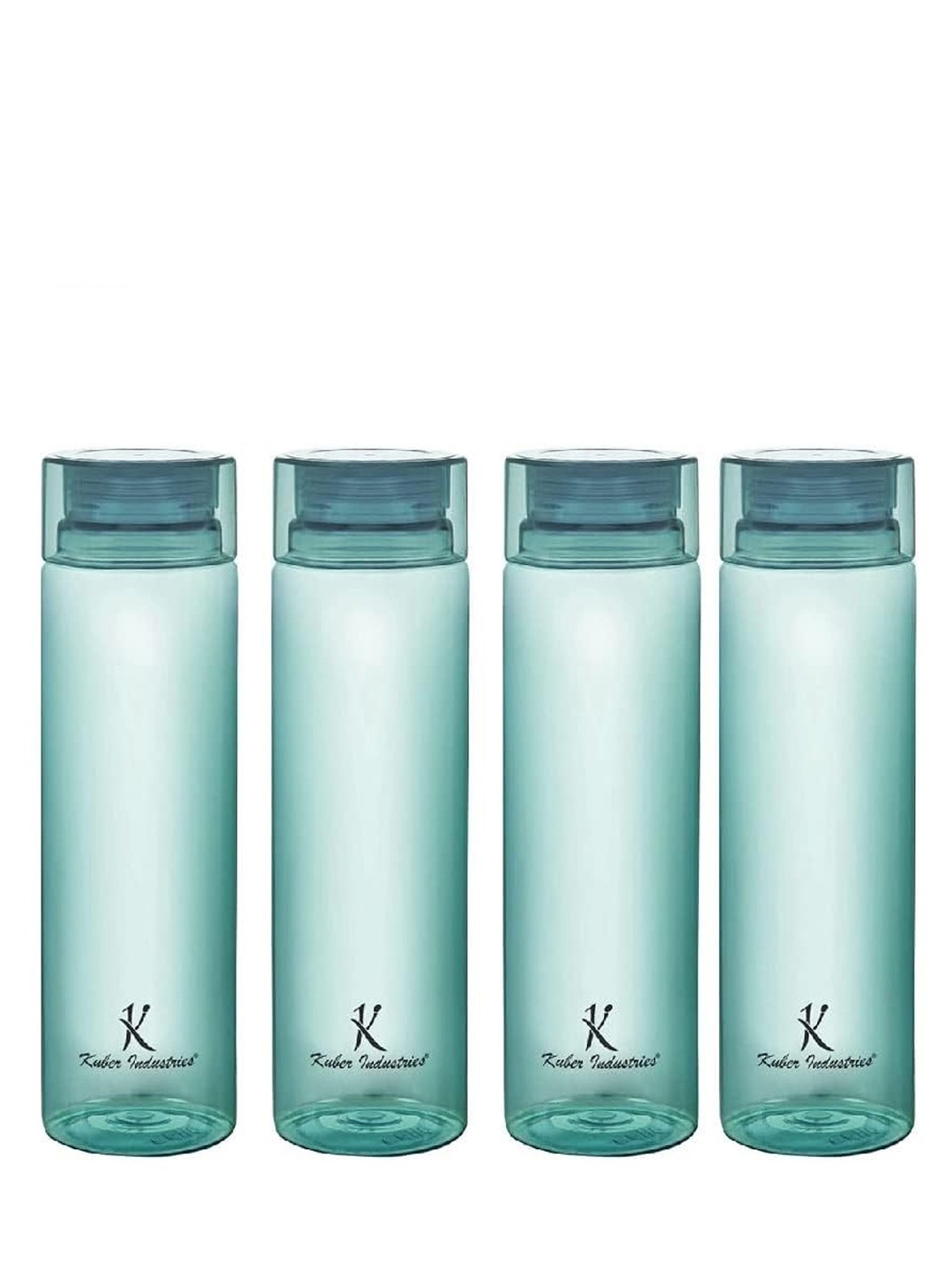 

Kuber Industries Green Set of 4 Plastic Solid Water Bottle