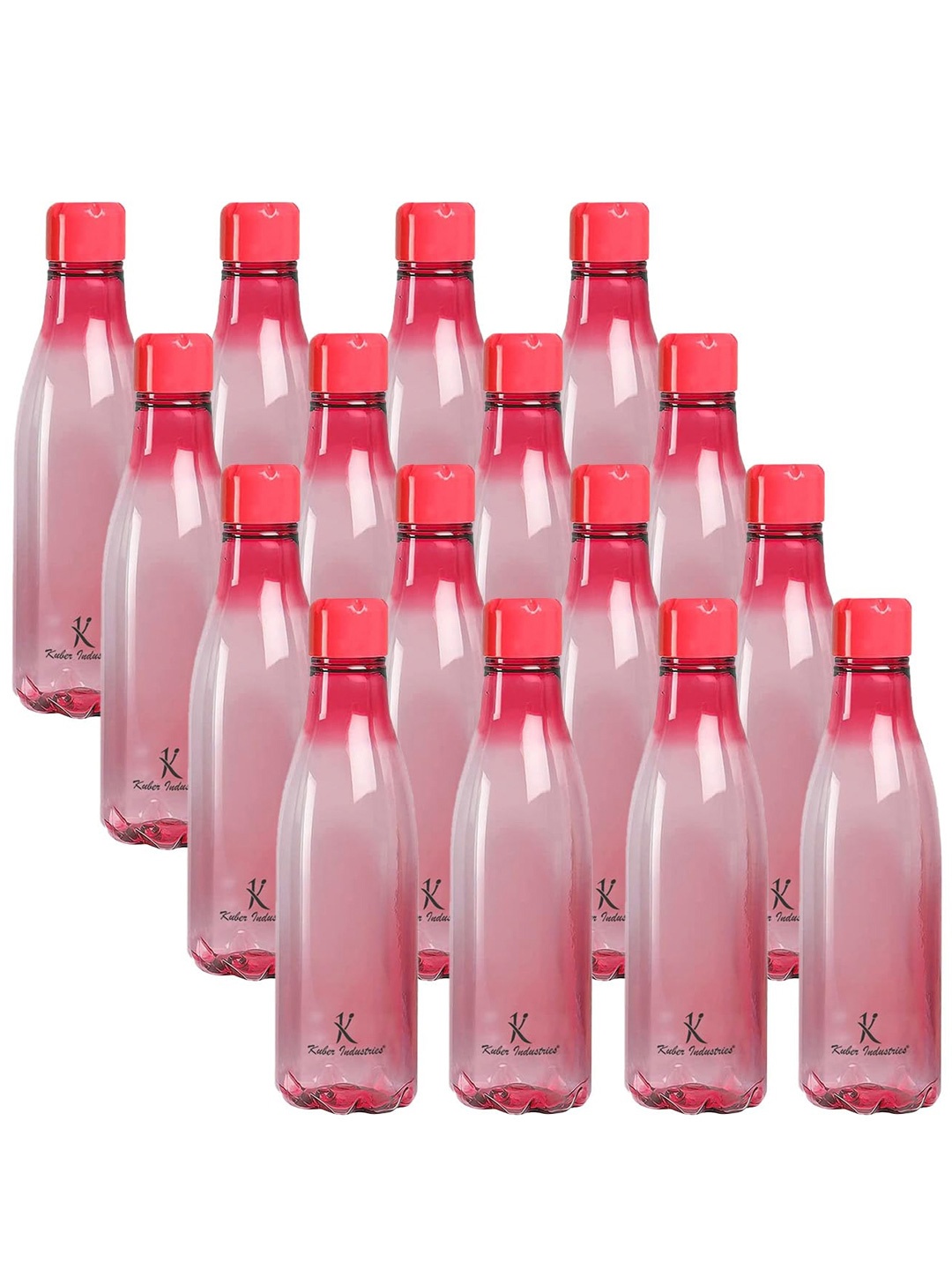 

Kuber Industries Pink 16pcs Plastic Solid Water Bottle