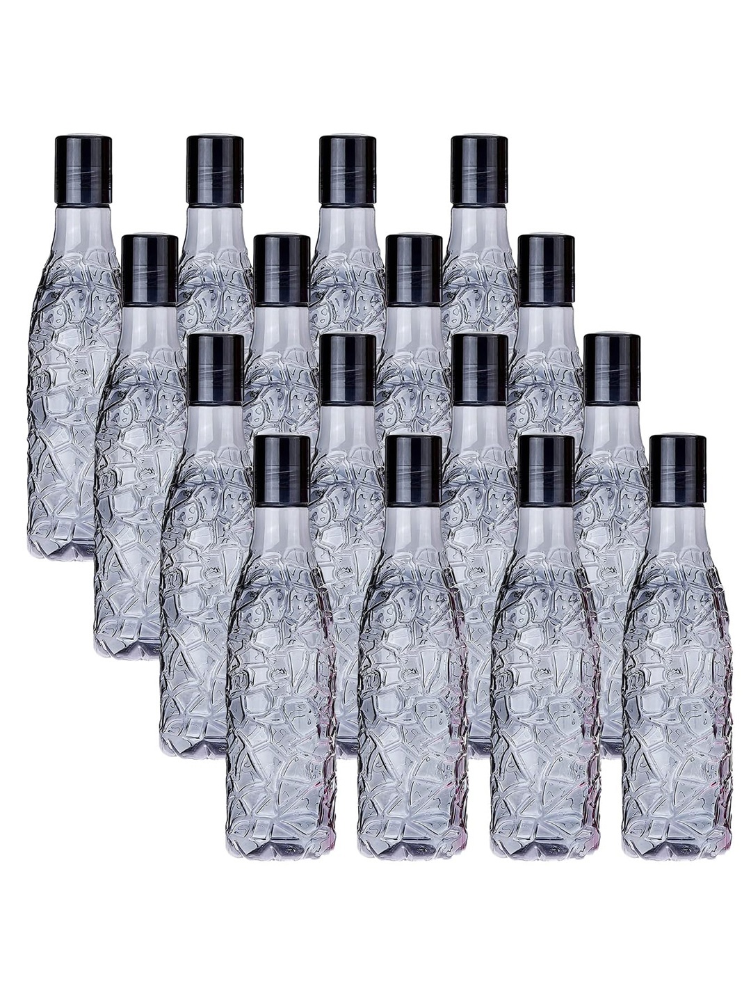 

Kuber Industries Black Set of 6 Plastic Solid Water Bottle