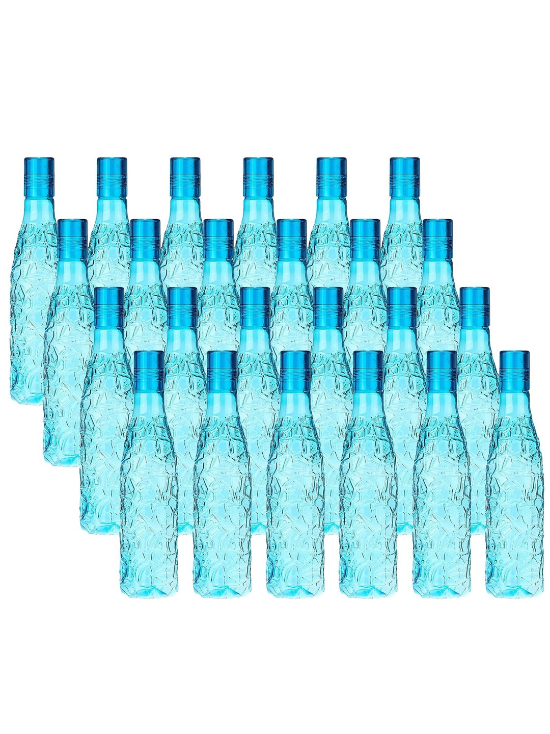 

Kuber Industries Blue 24pcs Plastic Solid Water Bottle