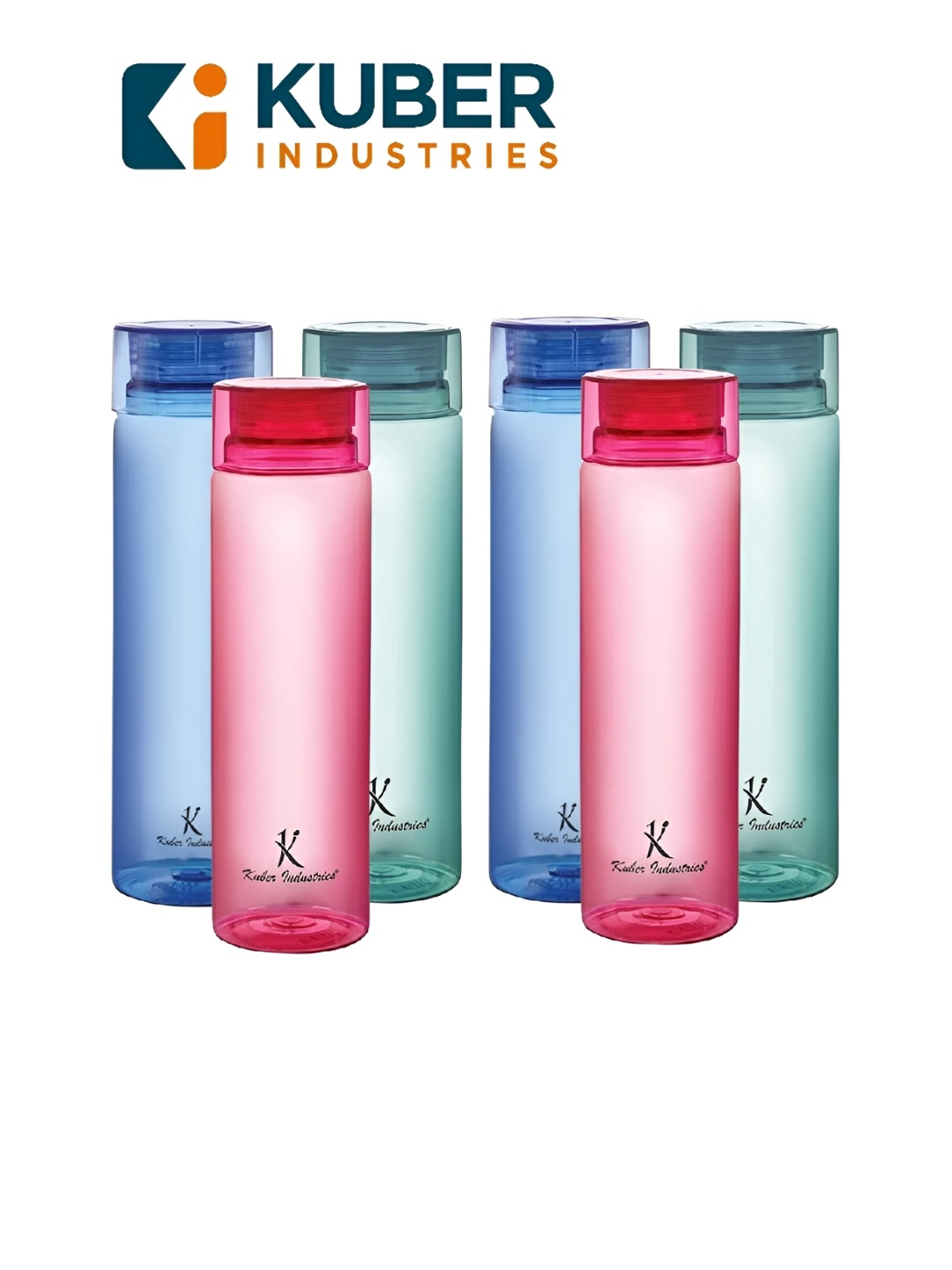 

Kuber Industries Assorted Set of 6 Plastic Printed Water Bottle