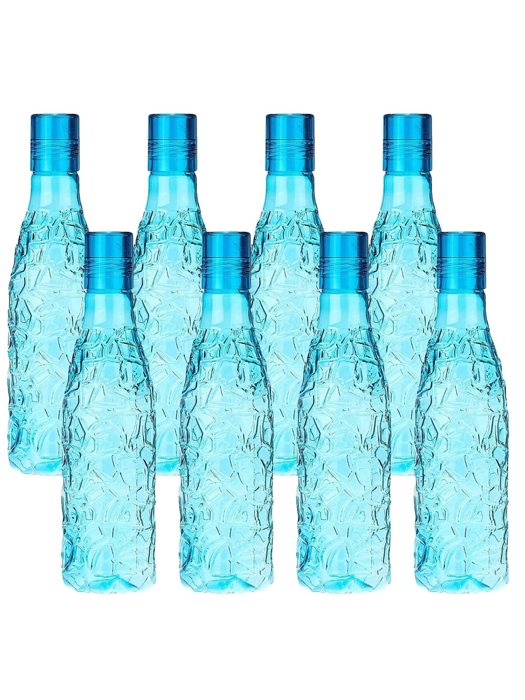 

Kuber Industries Blue Set of 8 Plastic Solid Water Bottle