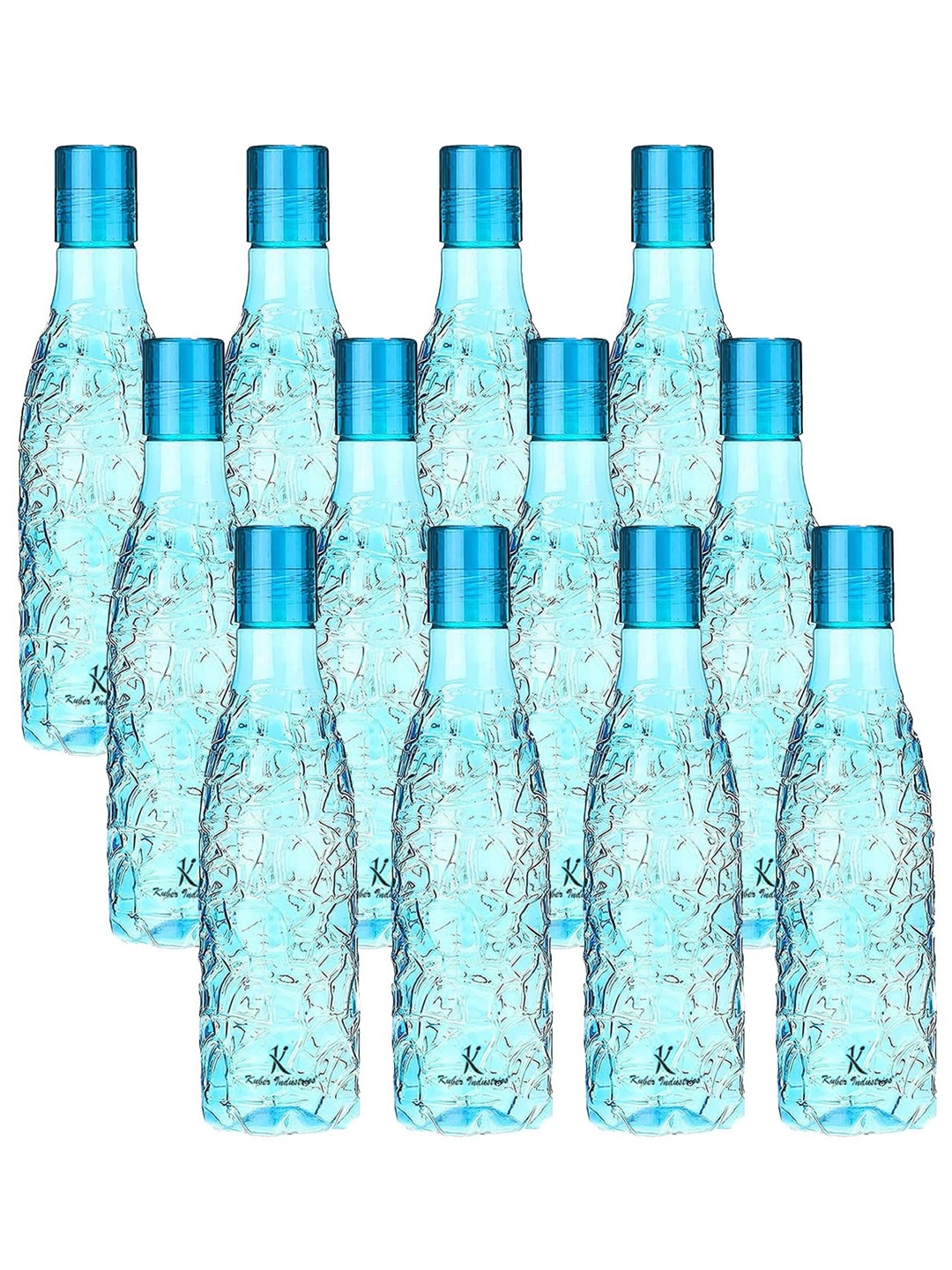 

Kuber Industries Blue Set of 6 Plastic Solid Water Bottle