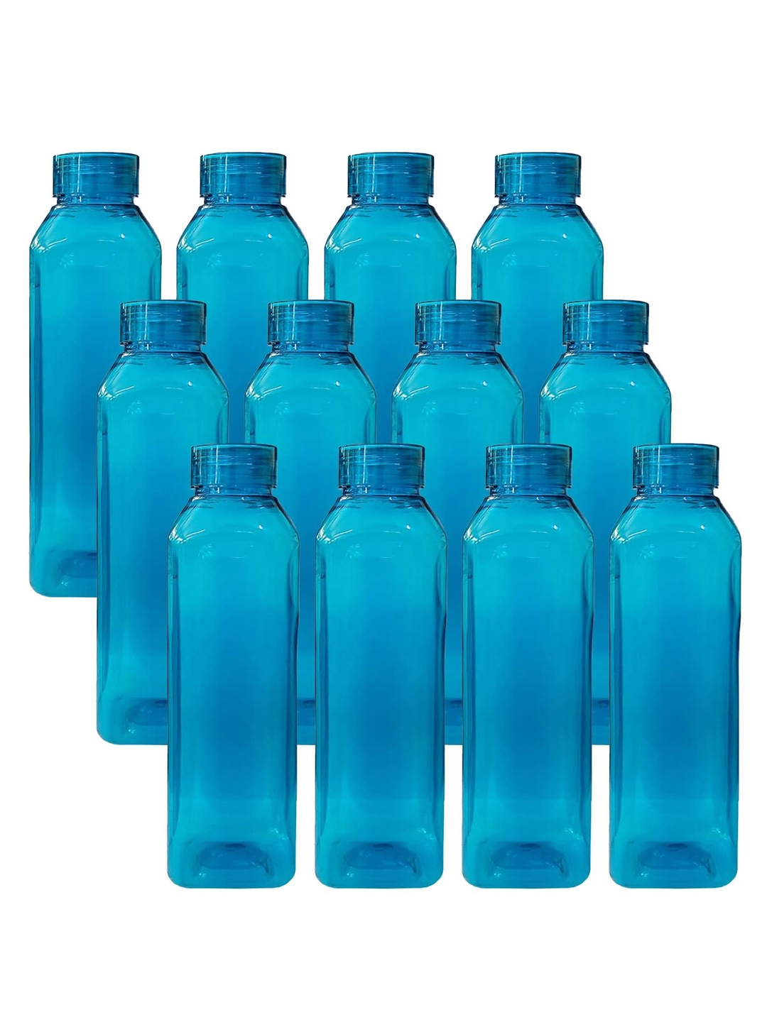 

Kuber Industries Blue Set of 6 Plastic Solid Water Bottle