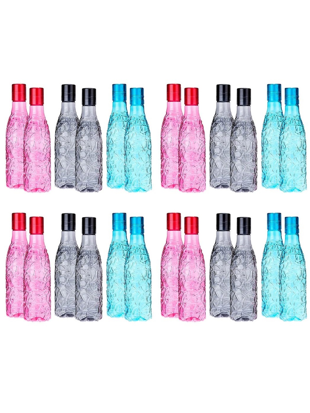 Kuber Industries Assorted 24 pcs Plastic Solid Water Bottle