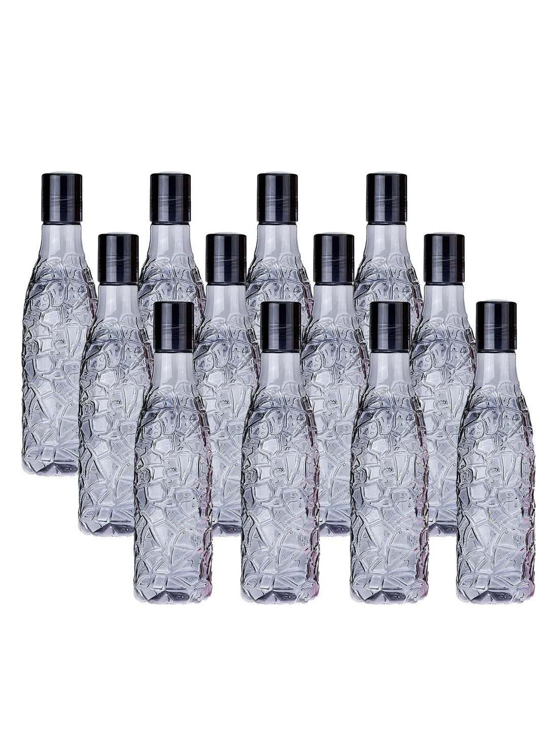 

Kuber Industries Black Set of 6 Plastic Solid Water Bottle