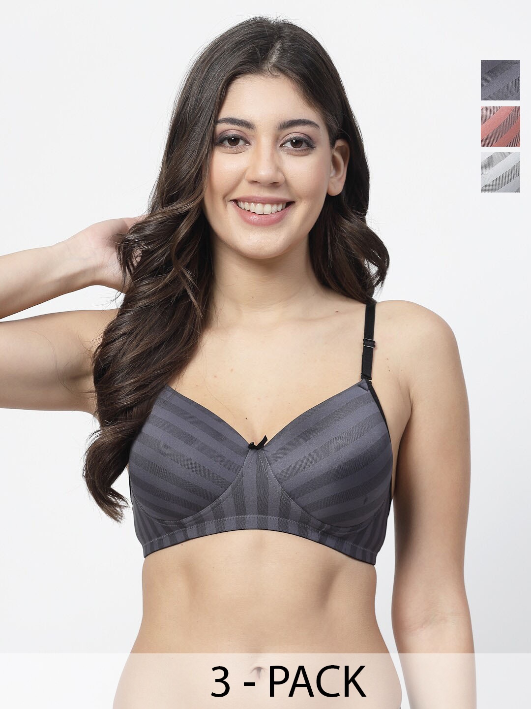 

Docare Bra Full Coverage Lightly Padded, Grey