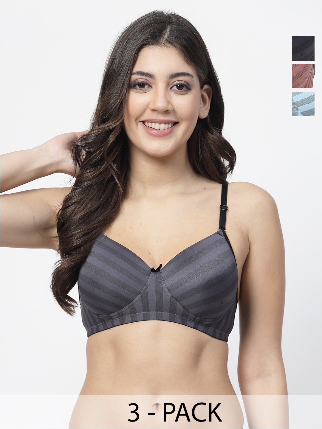 

Docare Bra Full Coverage Lightly Padded, Grey