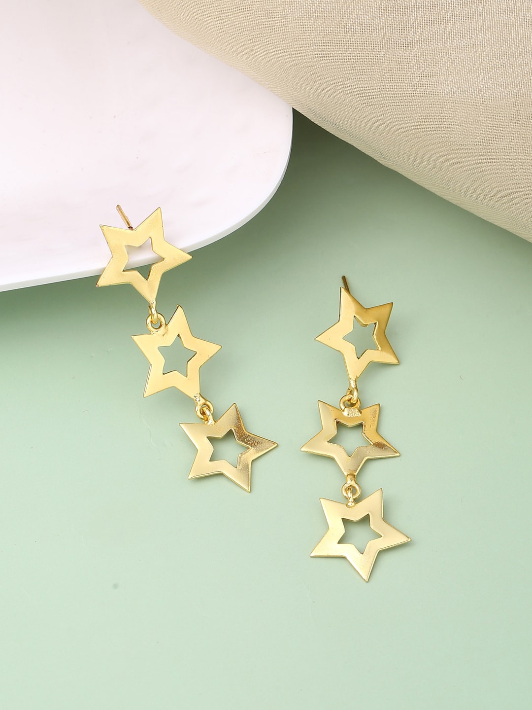 

VIRAASI Contemporary Drop Earrings, Gold