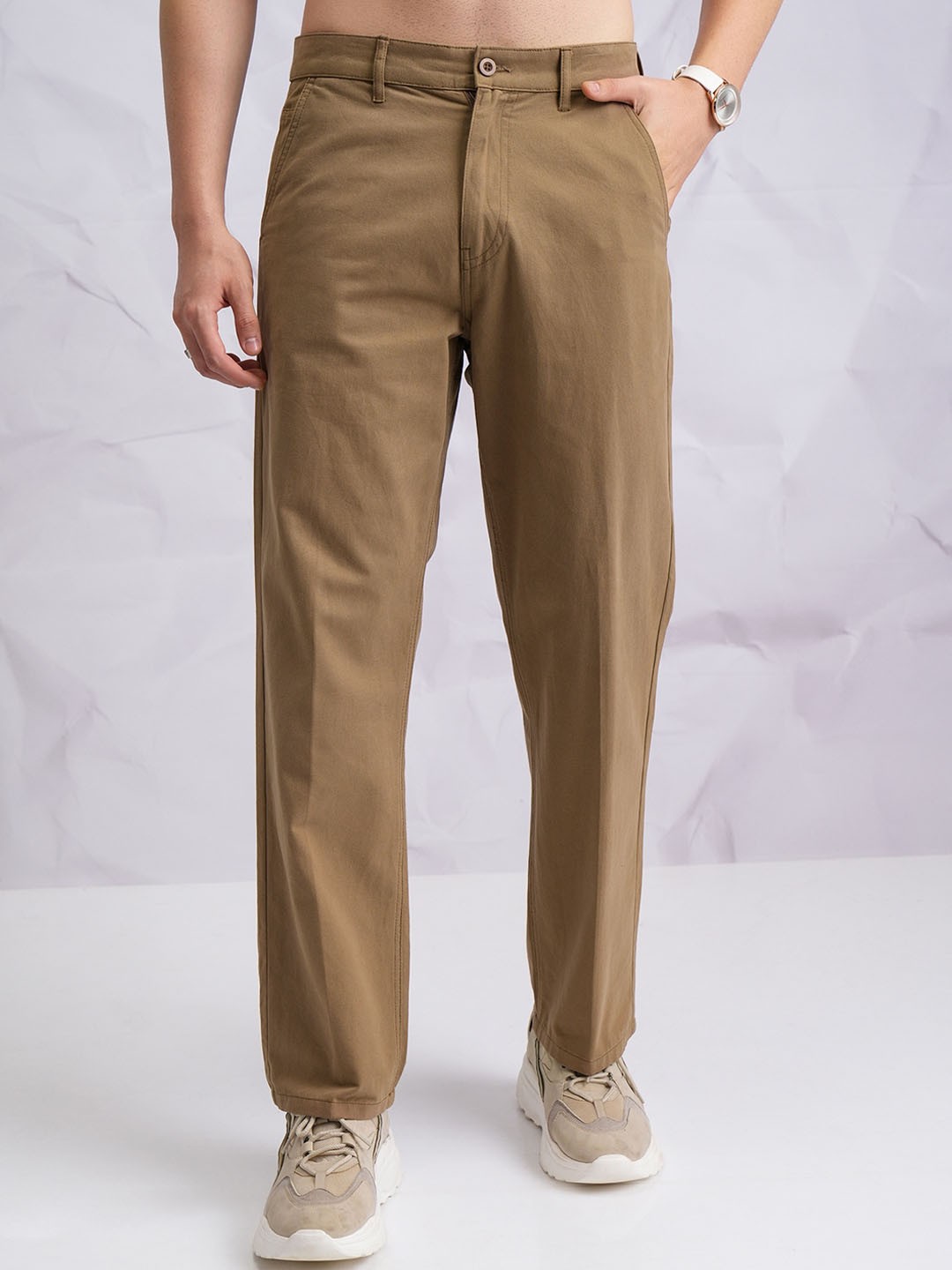 

HIGHLANDER Men Chinos Trousers, Green