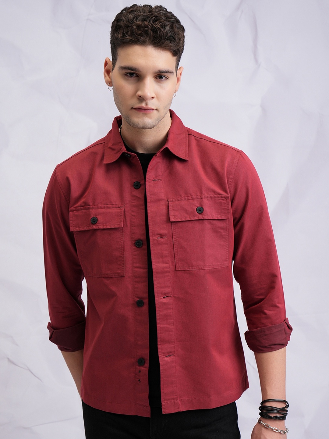 

HIGHLANDER Double Flap Pocket Shirt, Rust