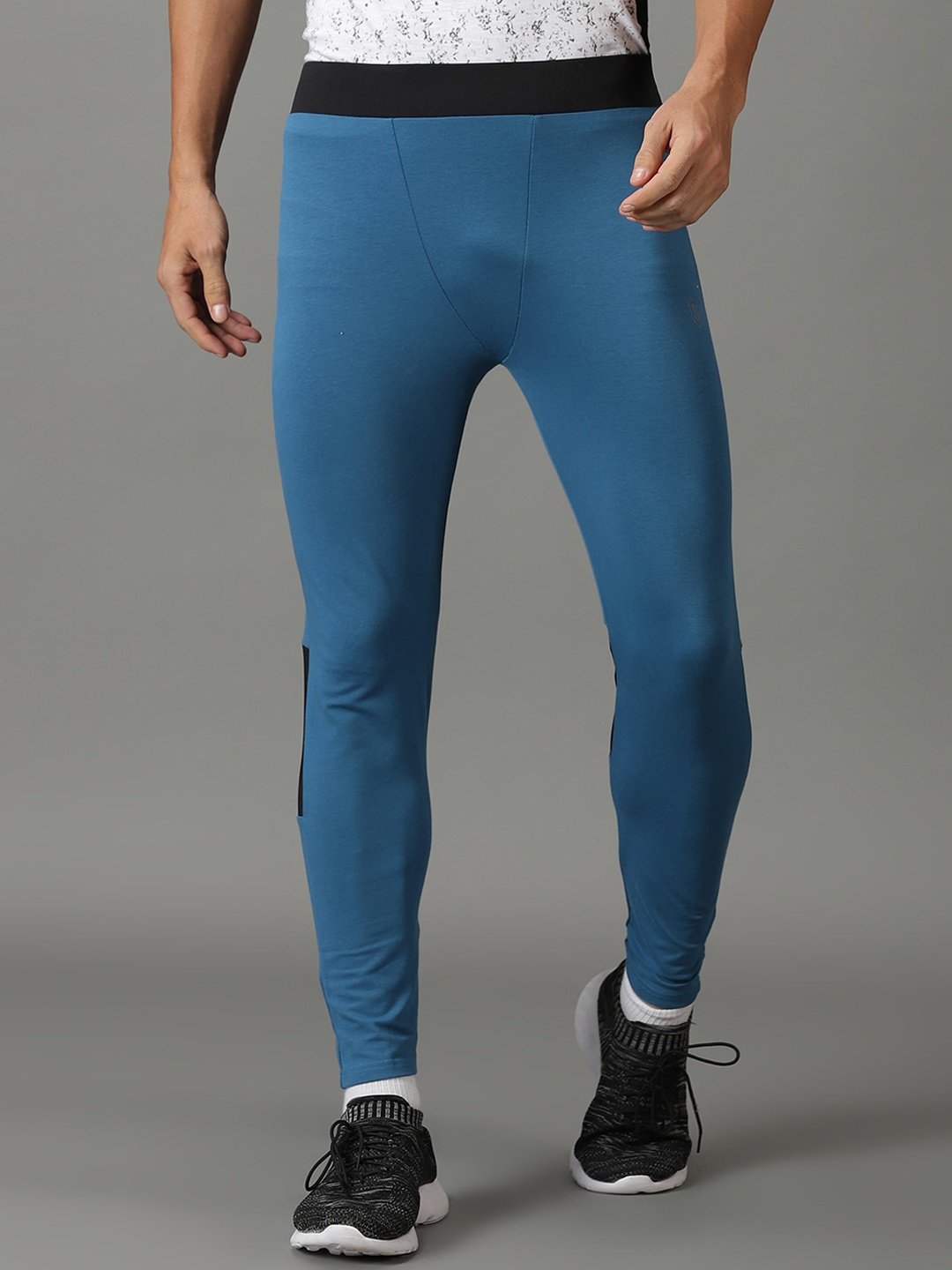 

DOMIN8 Men Ankle-Length Cycling Tights, Blue
