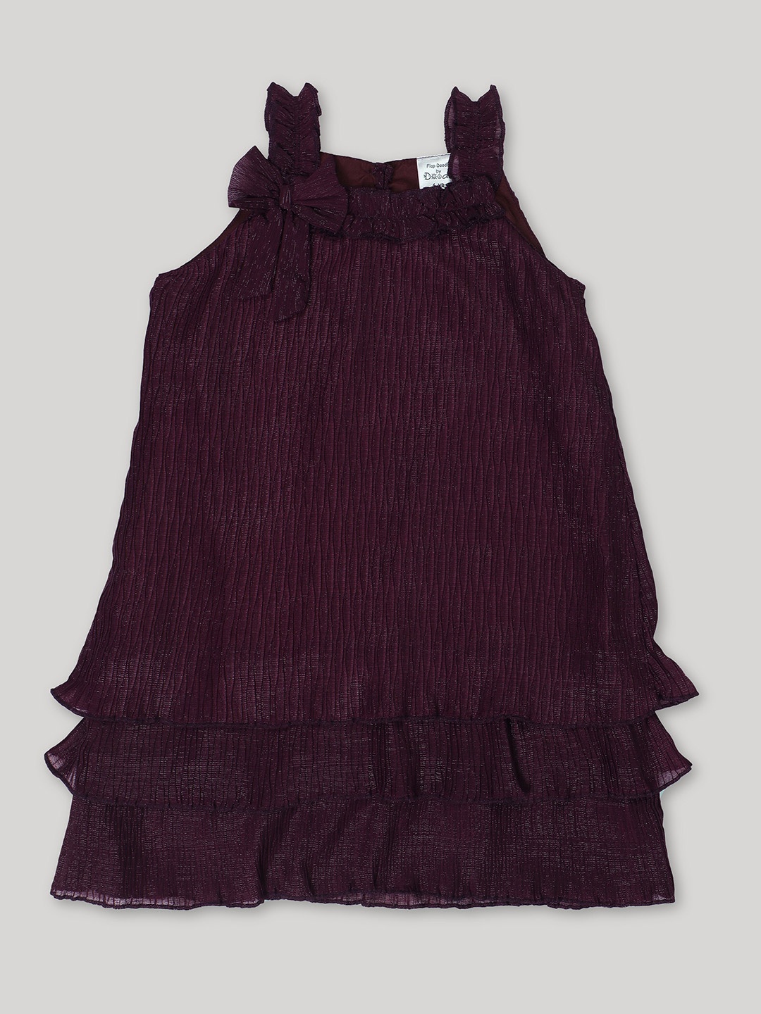 

Doodle Satin A-Line Dress, Burgundy