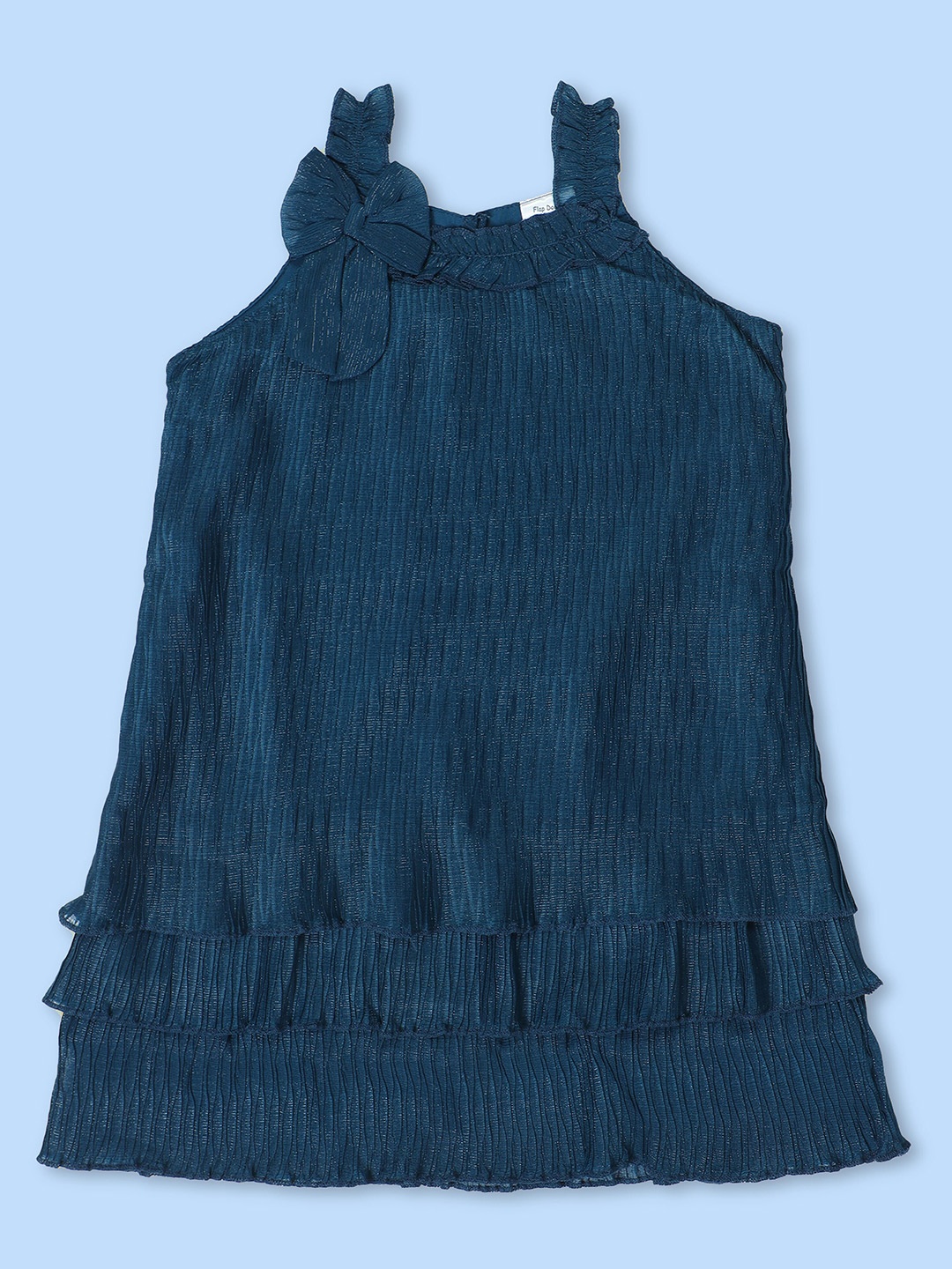 

Doodle Girls Satin A-Line Dress, Navy blue