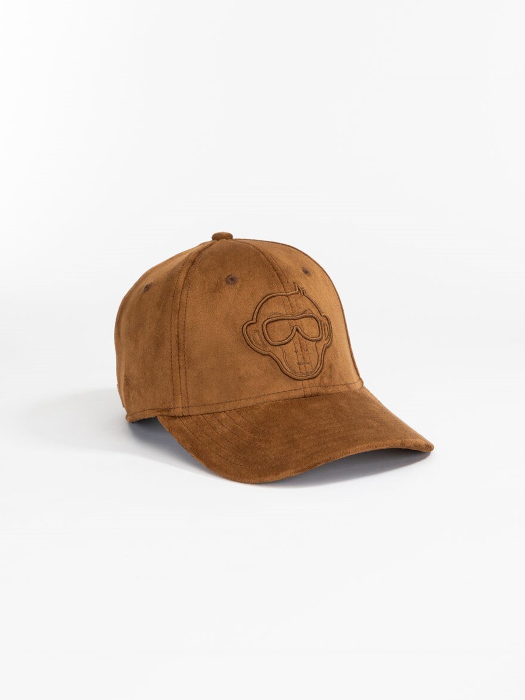 

Urban Monkey Unisex Embroidered Baseball Cap, Brown