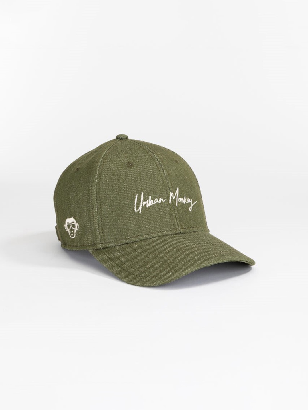 

Urban Monkey Unisex Embroidered Baseball Cap, Green